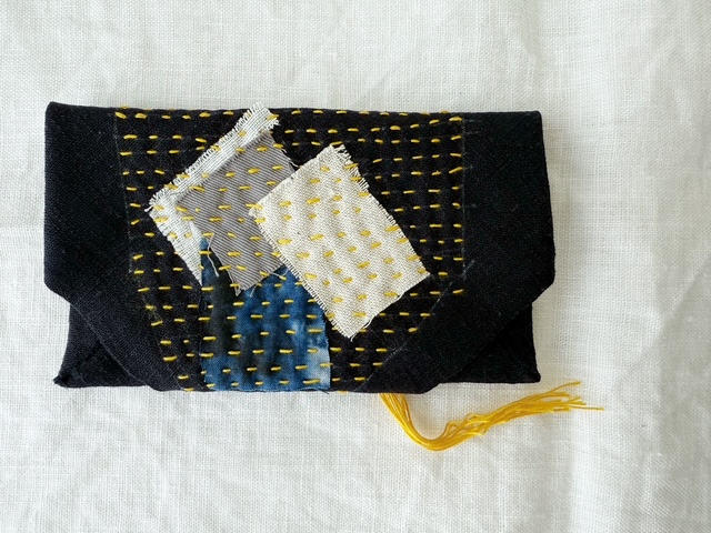 [4] Making Sashiko pouch with visible mending