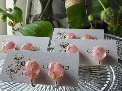 「わたしは進める」そんな気持ちを耳元に。ロードクロサイト（インカローズ）・一粒イヤリング/ピアス【7月の誕生石】