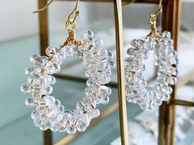 ーを巻く技法を学び、美しいアクセサリーを制作 ワイヤーワークで作るフープイヤリング・ピアス講座