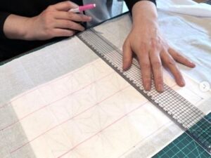 晒しから作る刺し子ふきん講座