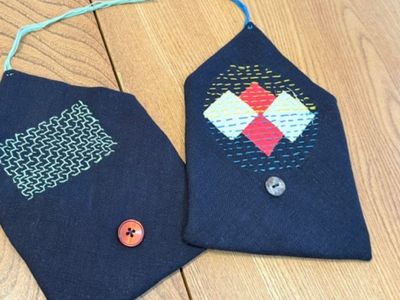 Making a Sashiko Pouch with Visible Mending