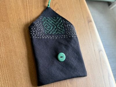 Making a Sashiko Pouch with Visible Mending