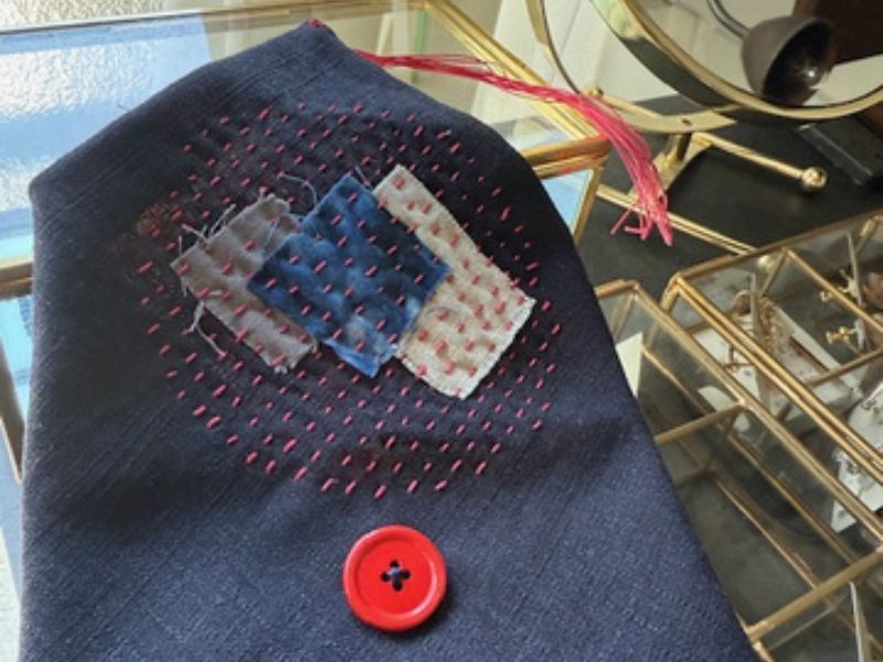Making a Sashiko Pouch with Visible Mending