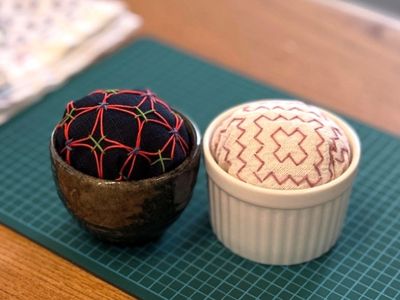 刺し子でつくる針山・コースター講座